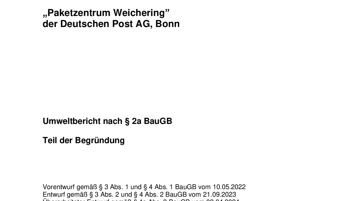 umweltbericht